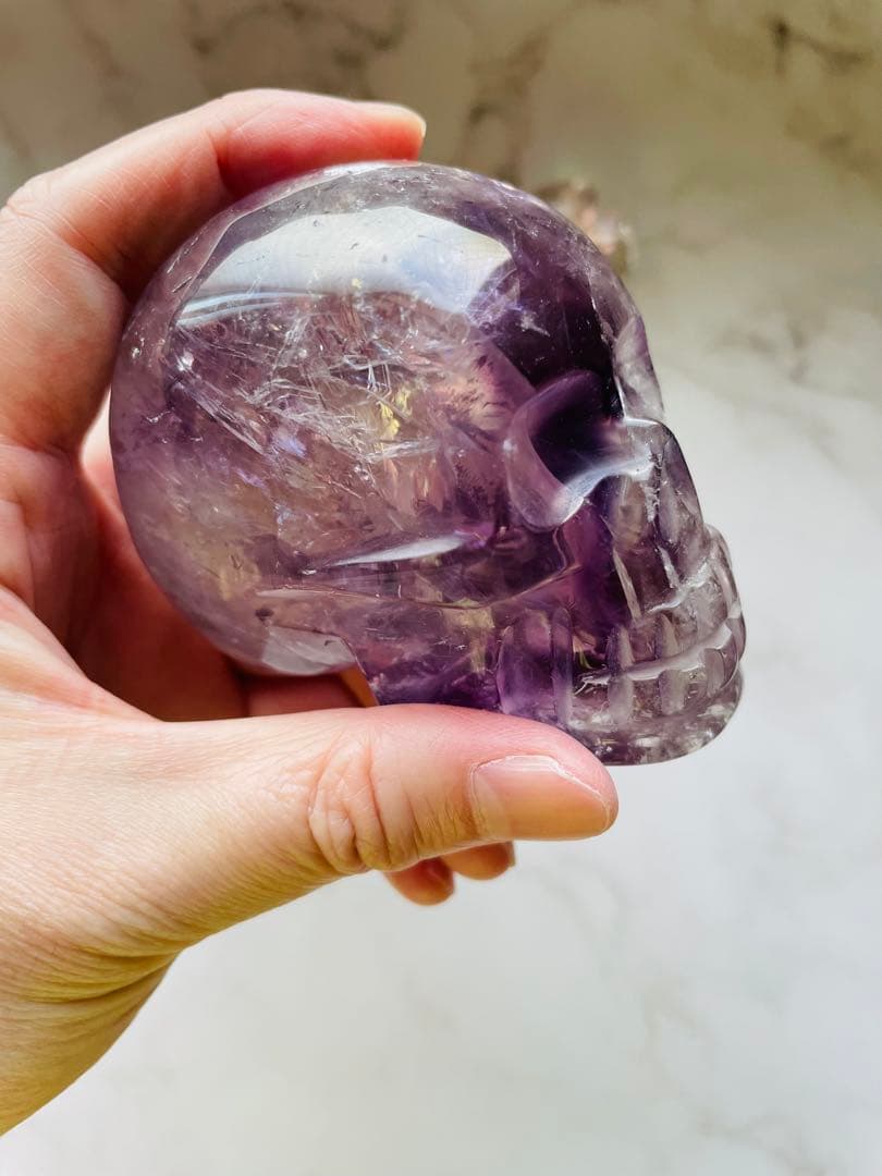 magical　アメジストスカル　バイーヤ産　虹煌めく双子のお姉さん　叡智