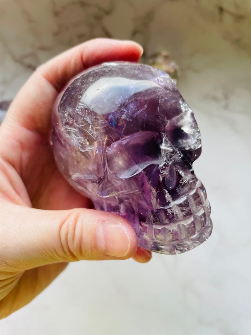 magical　アメジストスカル　バイーヤ産　虹煌めく双子のお姉さん　叡智