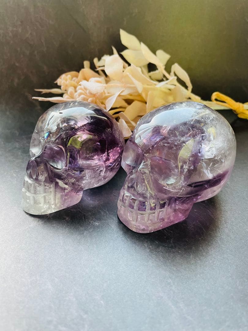 magical　アメジストスカル　バイーヤ産　虹煌めく双子のお姉さん　叡智