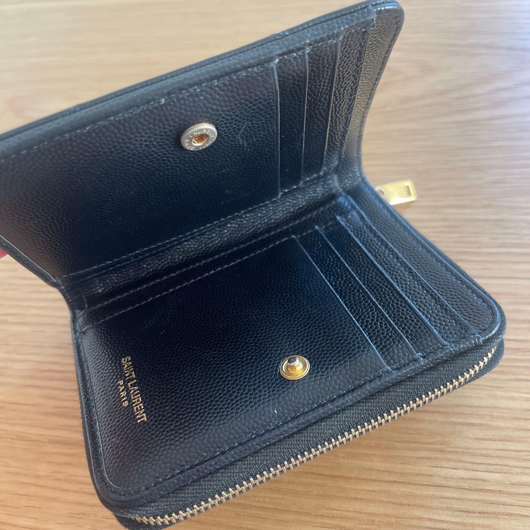 SAINT LAURENT ブラック 二つ折り財布