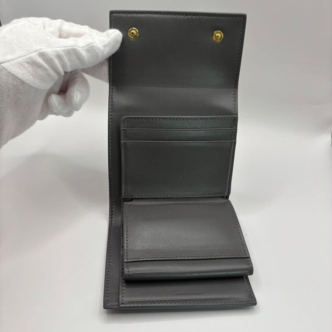 CELINE スモールトリフォールドウォレット グレー　三つ折り財布　財布