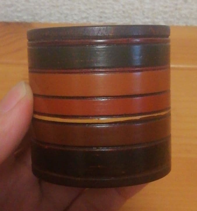 村瀬治兵衛作　独楽　蓋置　共箱　茶道具