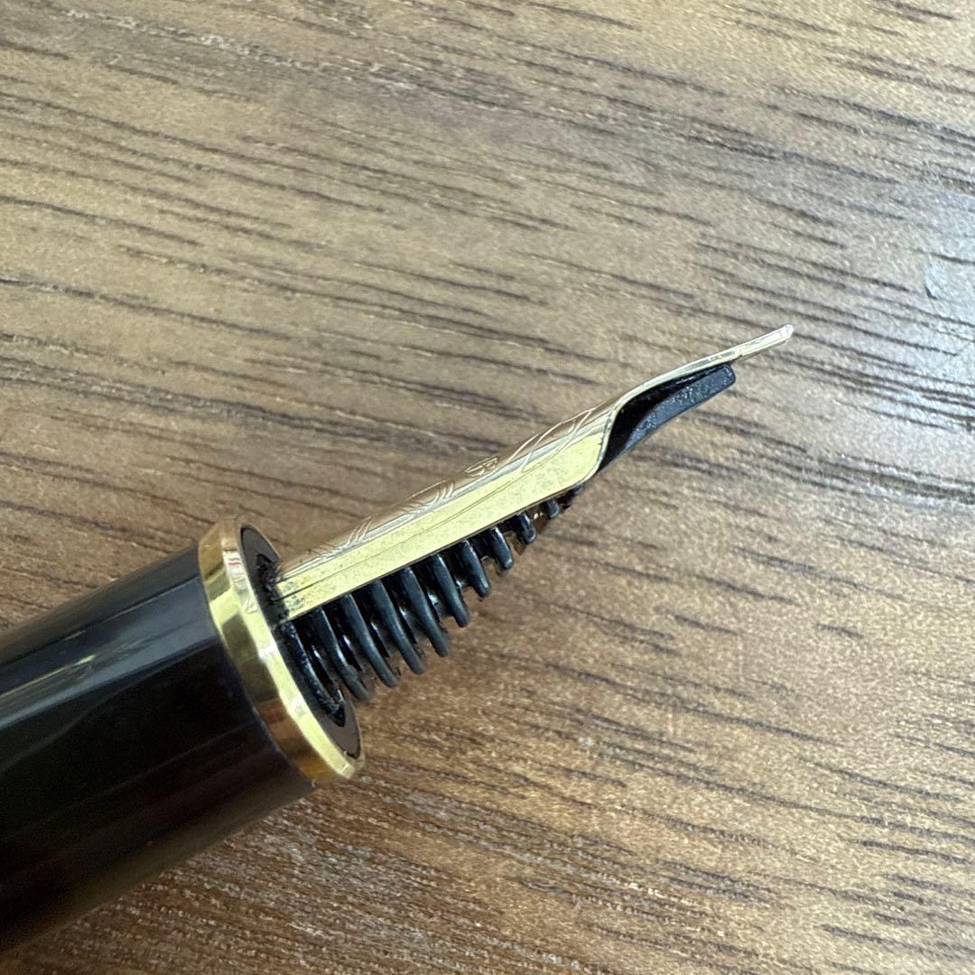 PLATINUM 万年筆 3776 セルロイド 鼈甲 ペン先18K 中字