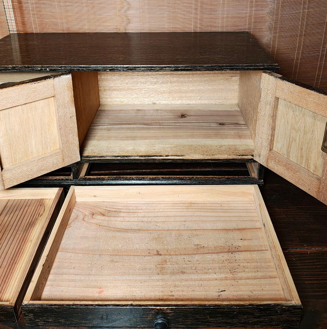 木製棚　書類棚　昭和レトロ　木箱　古家具