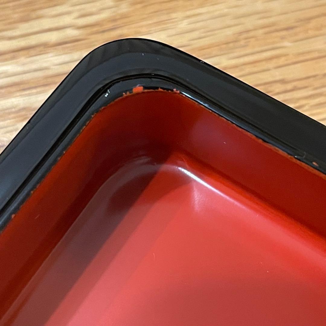 【未使用】祖雅堂 会津白木屋漆器店謹製•2段小重 12×12 •正月•和モダン