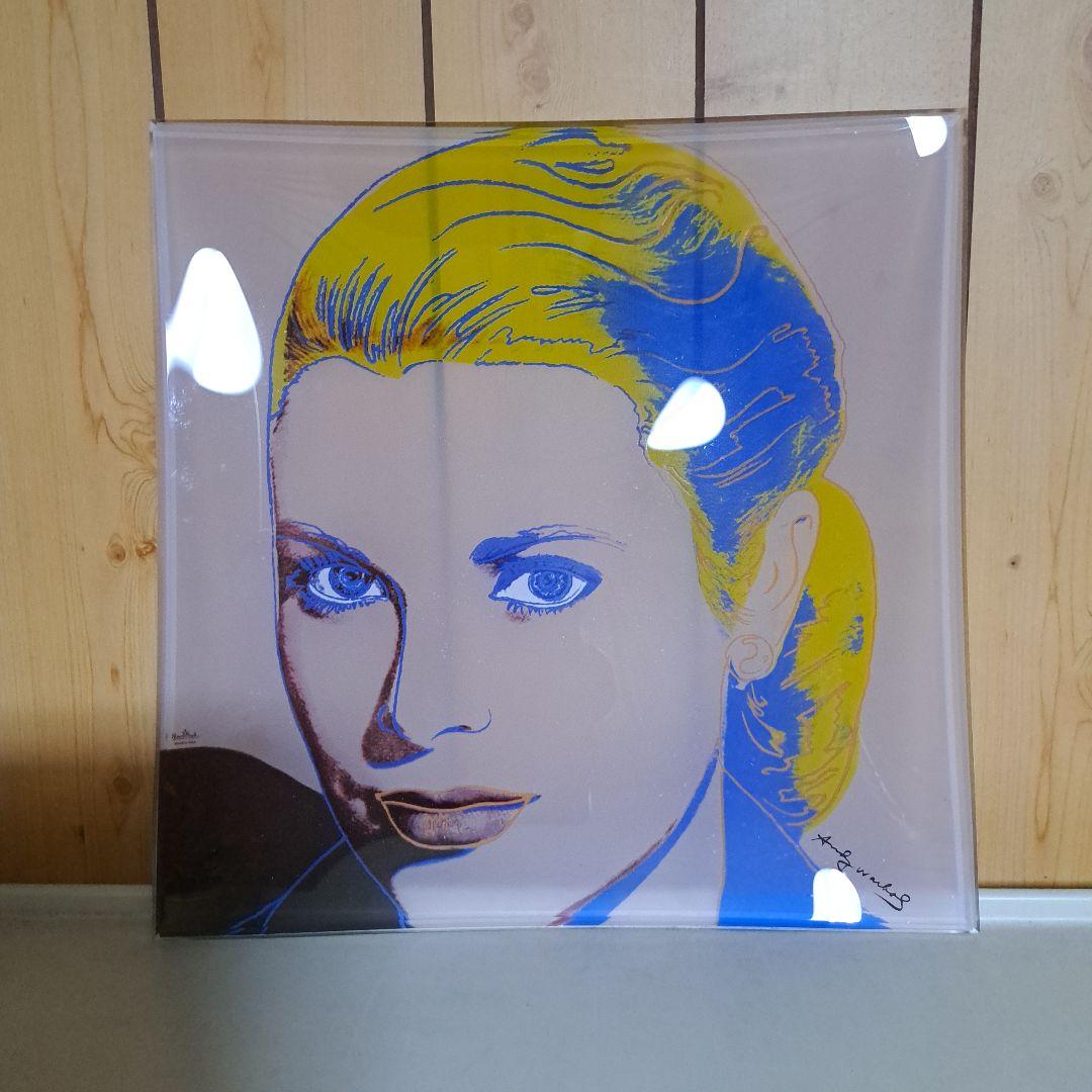 年末年始セール　アンディー・ウォーホール　 グレース・ケリー 　ガラス絵皿