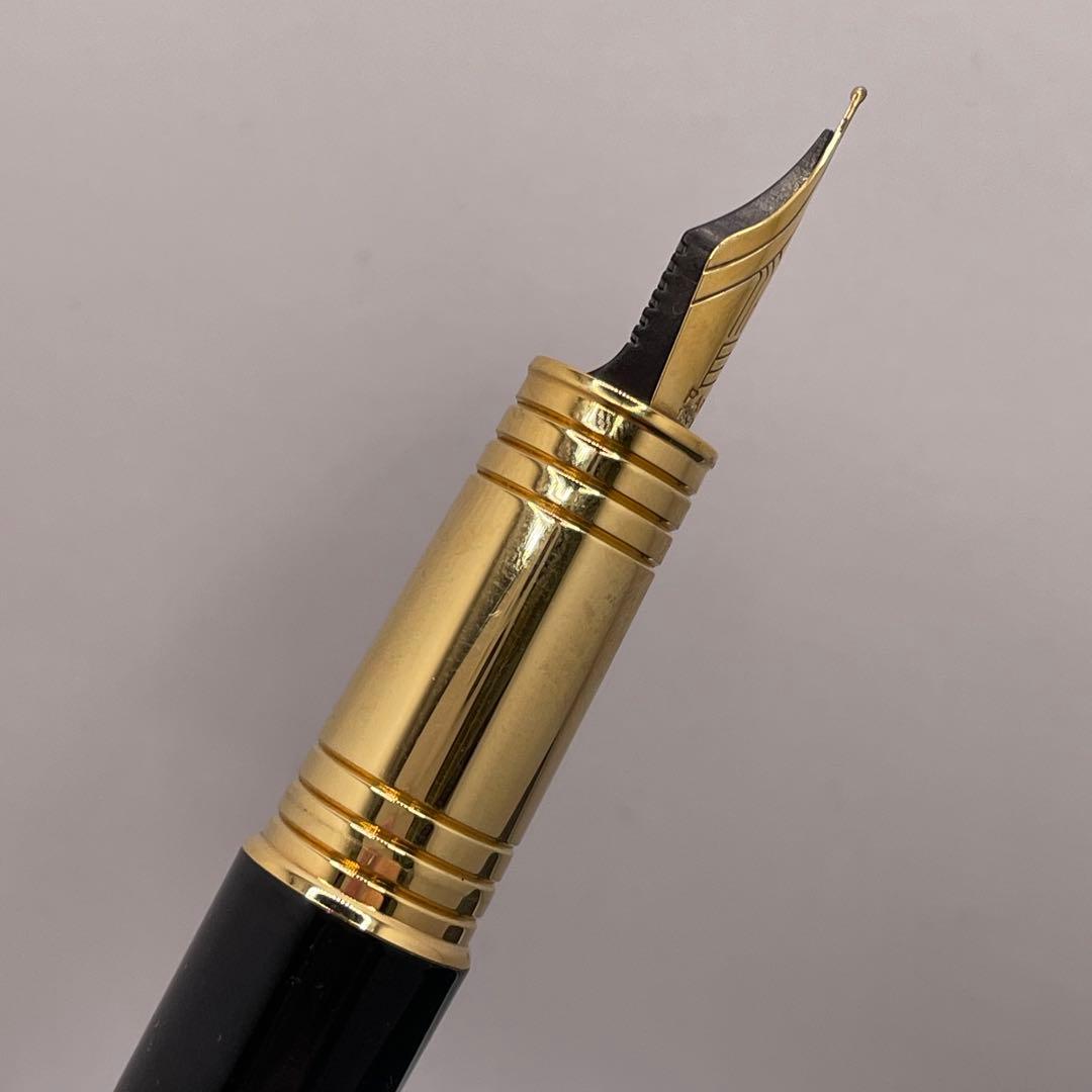 PE1167□パーカー プリミエ 万年筆 ブラックラッカー 箱付き 18K