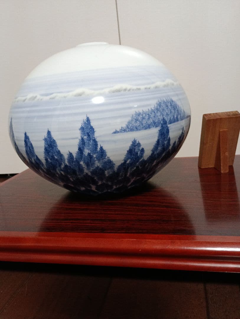 【美品】藤井朱明　壺　朱明窯