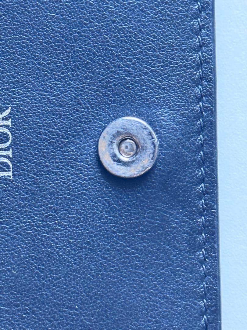Dior ネイビー 二つ折り財布