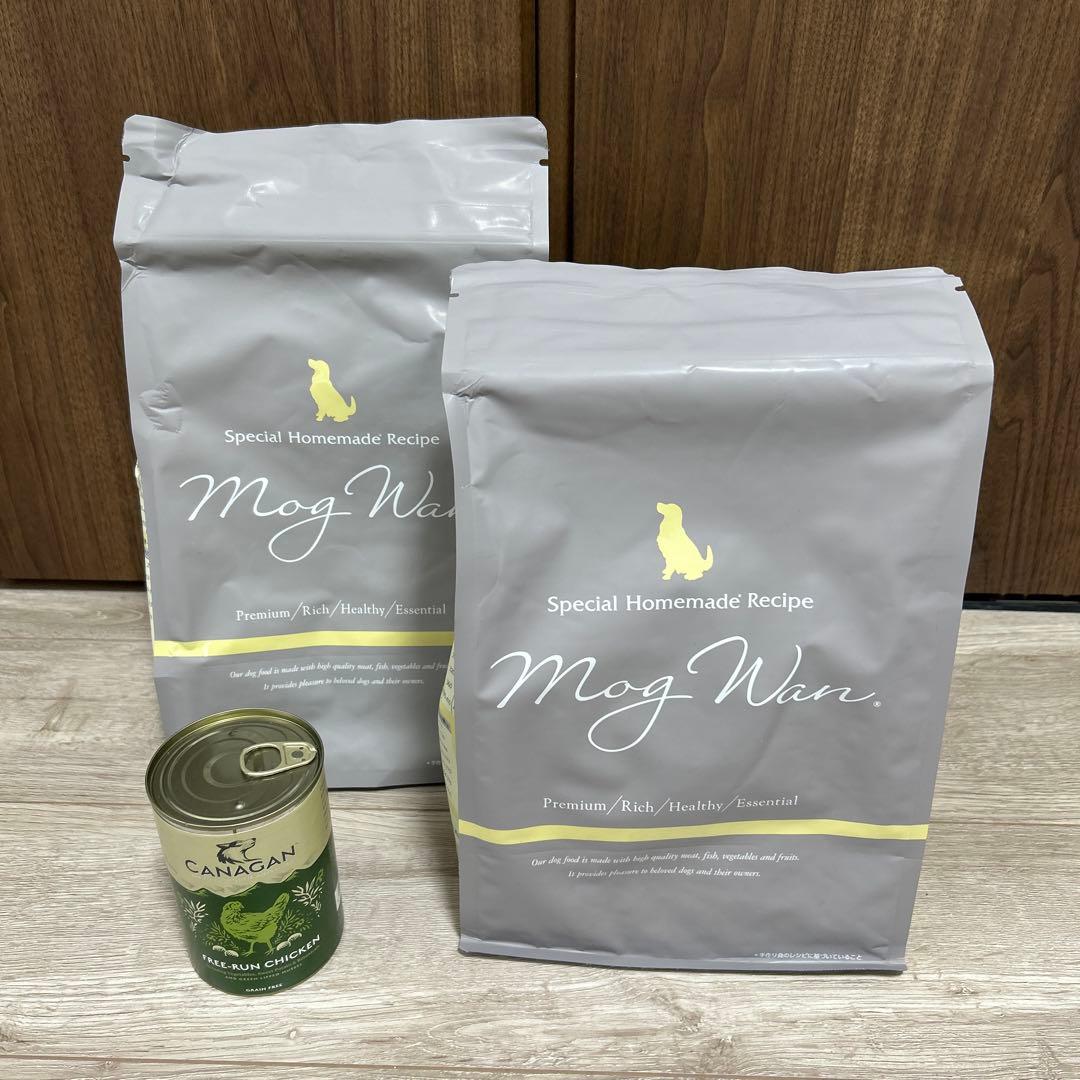 モグワン　Mog Wan ドッグフード 1.8kg×2袋 + CANAGAN缶