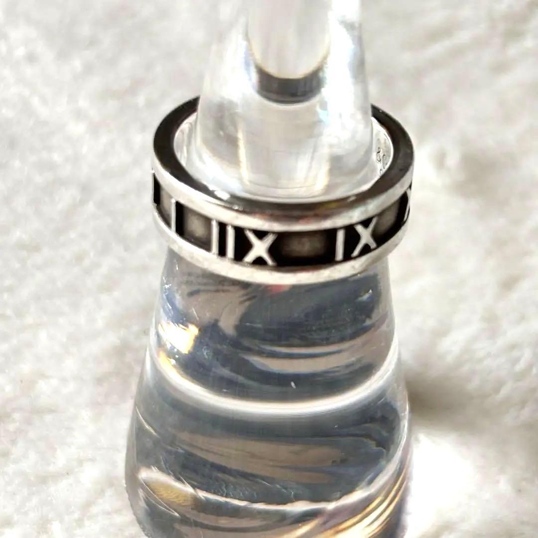 【お買得】 ティファニー アトラス リング シルバー 925 いぶし銀 8号