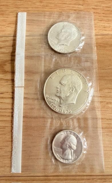 中古アイゼンハワー記念硬貨 3枚セット