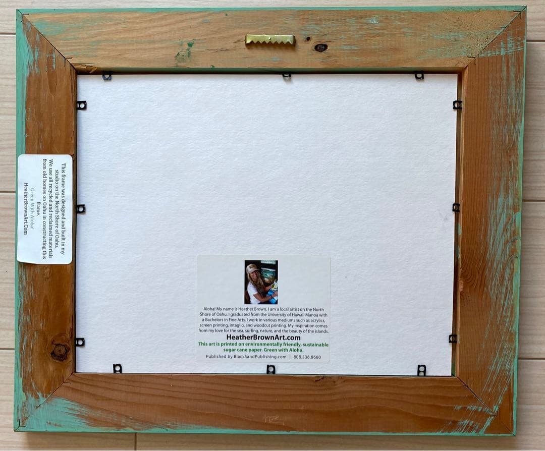 いちご様　ヘザーブラウン アート　オリジナル額装　Anuenue