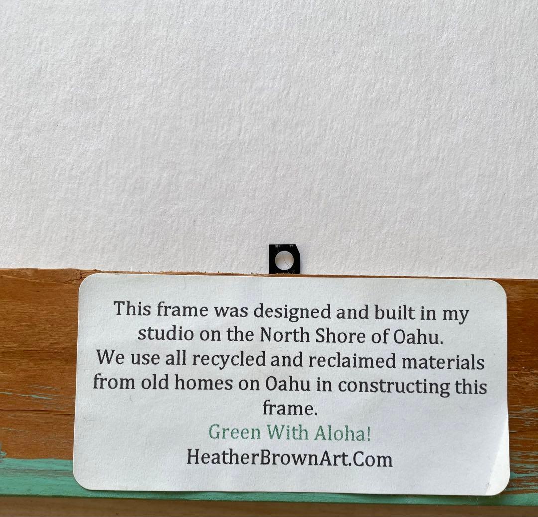 いちご様　ヘザーブラウン アート　オリジナル額装　Anuenue