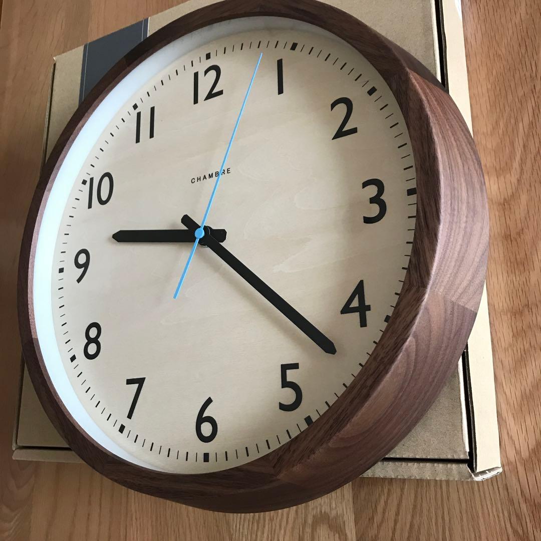 インターゼロ CHAMBRE シャンブル 電波掛け時計　日本製