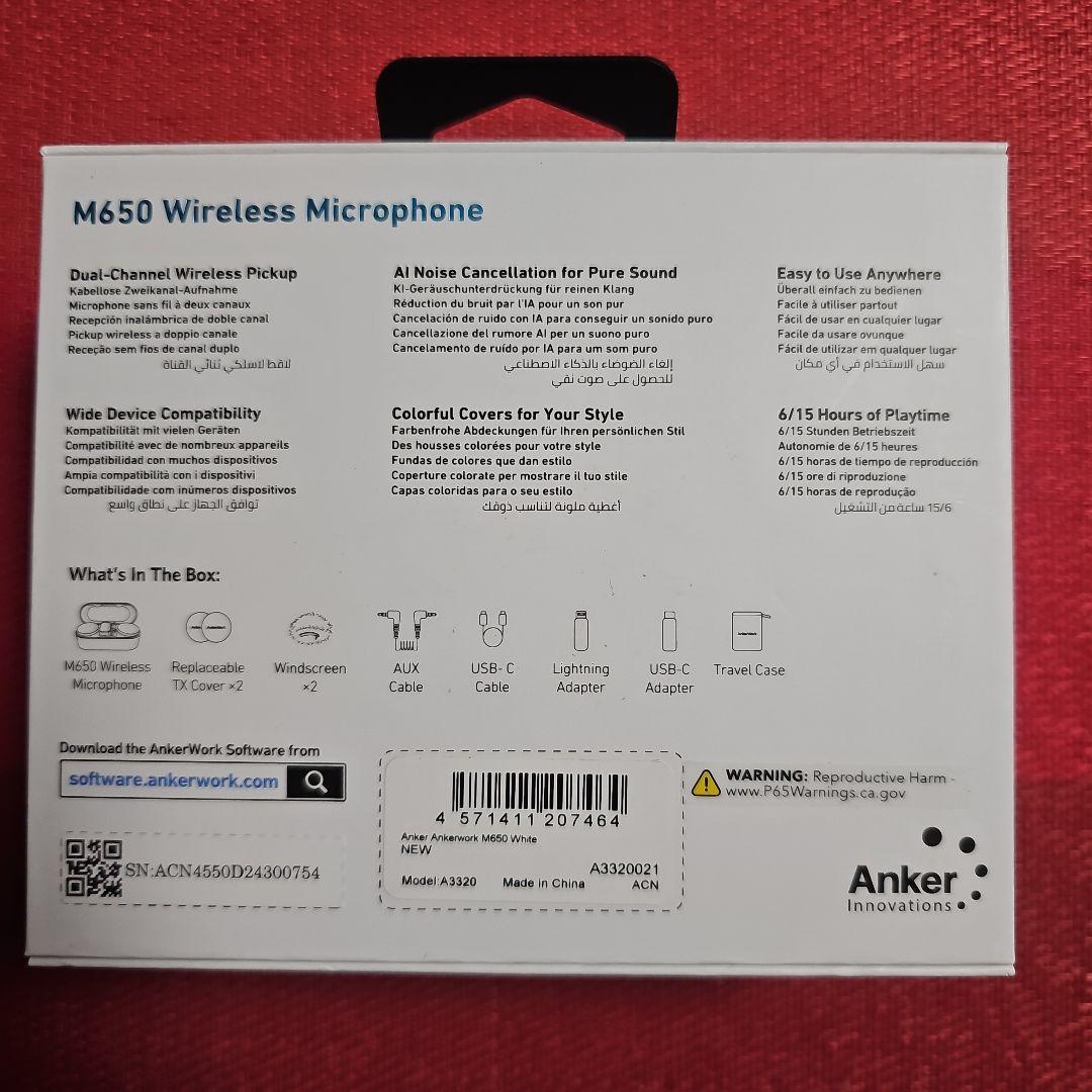 【ゲリラセール】AnkerWork M650 ワイヤレスマイクロフォン