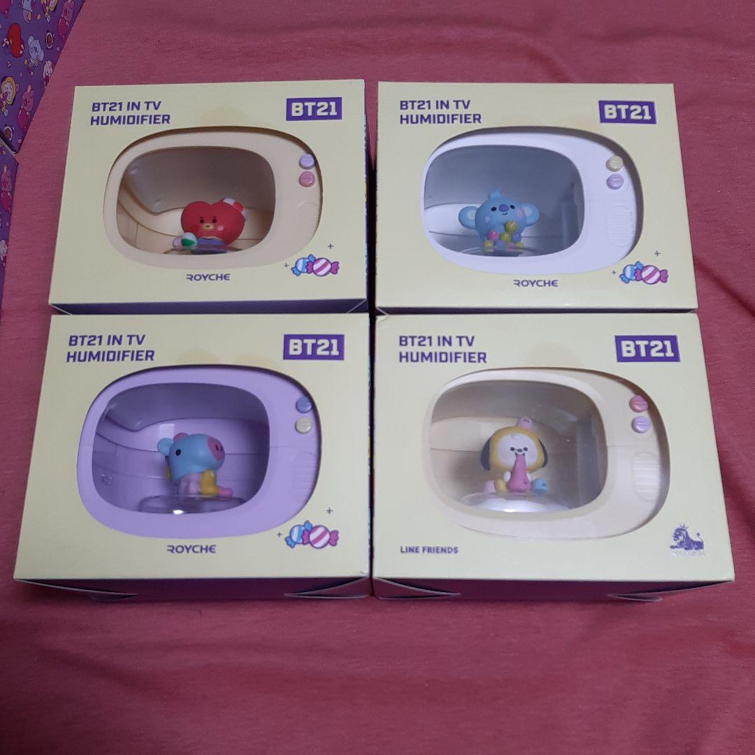 新品●7種類フルコンプセット●ROYCHE●BTSグッズBT21　TV型加湿器