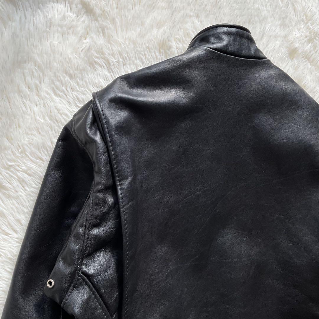 美品✨schott 641 レザージャケット　シングルライダース　本革　40 黒