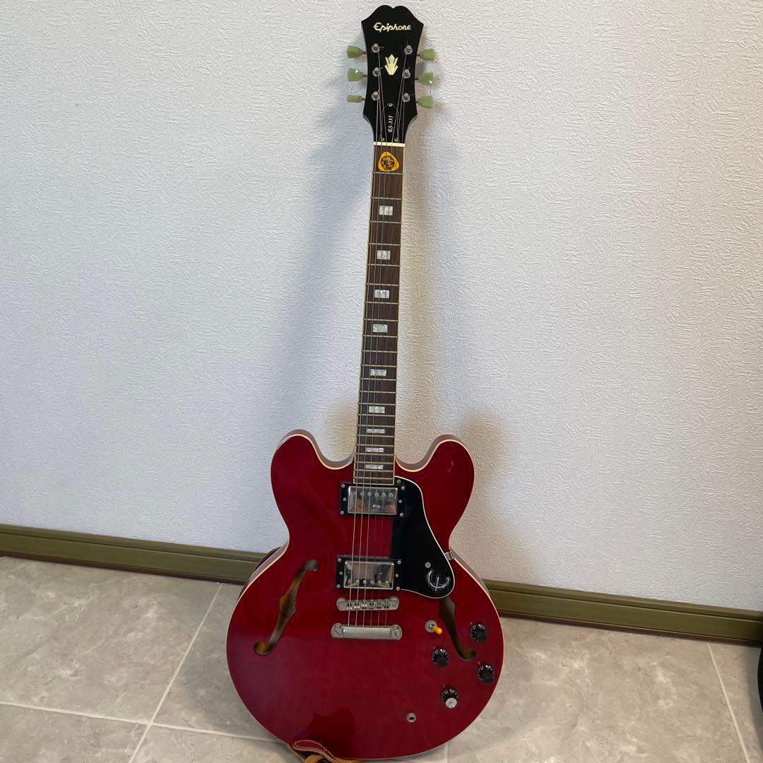 Epiphone ES-335 レッド ギターケース付き