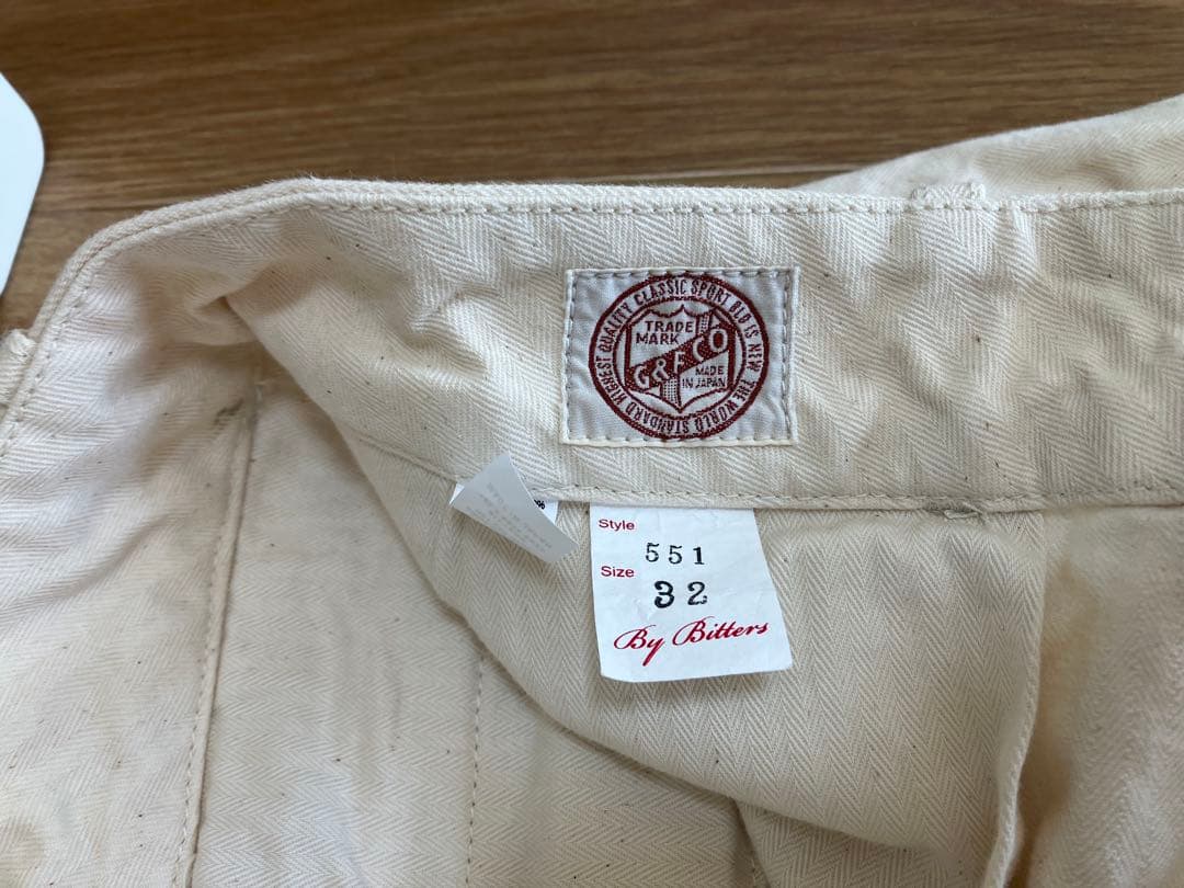 パンツ G&F Co.- HERRINGBONE TROUSER _ RAW