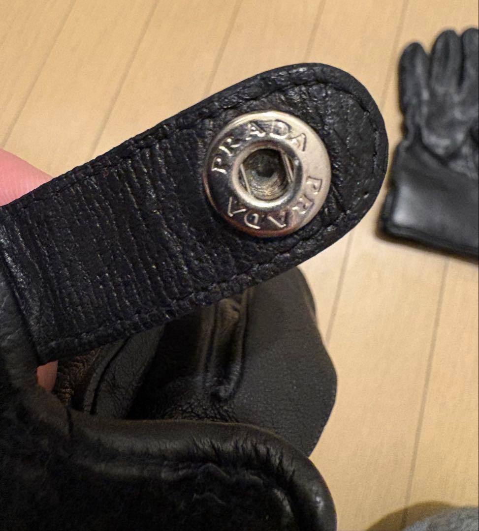 プラダ(PRADA) メンズ手袋　レザー手袋