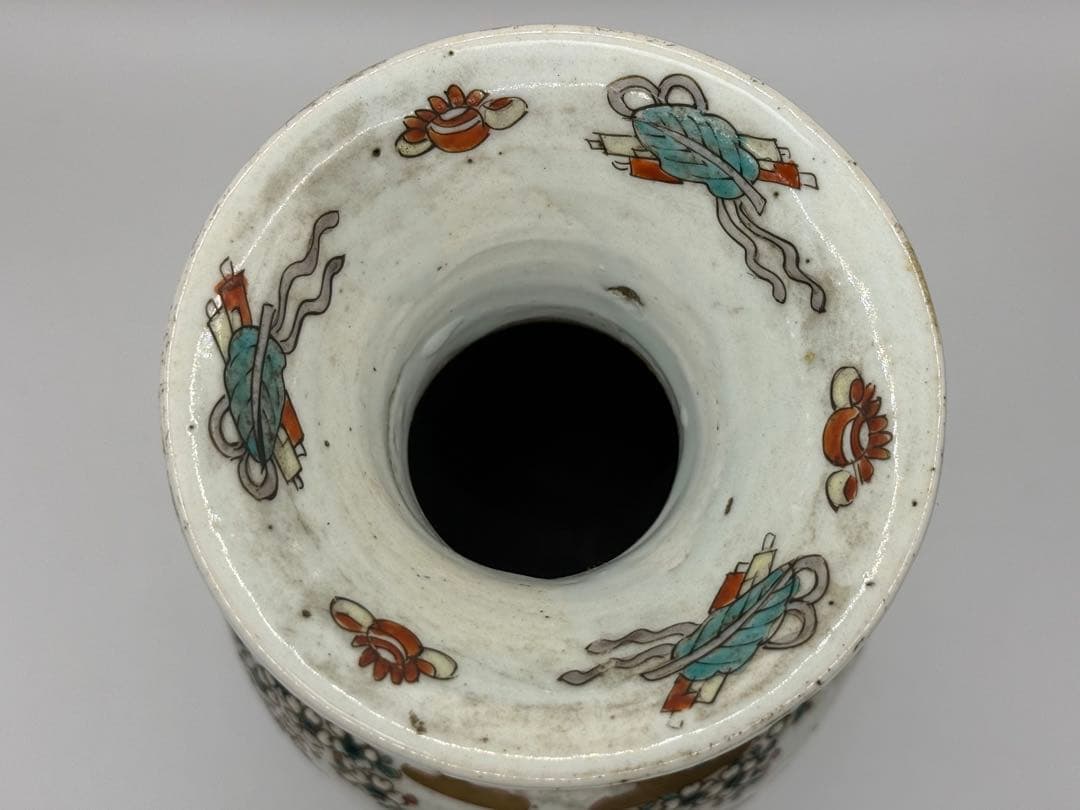 古九谷焼　恵比寿　馬紋　瓶　送料込み260120