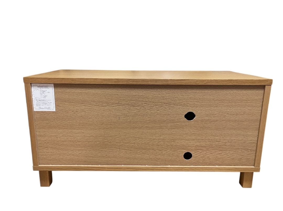 脚付廃盤希少　オーク材　無印良品　木製ＡＶラック