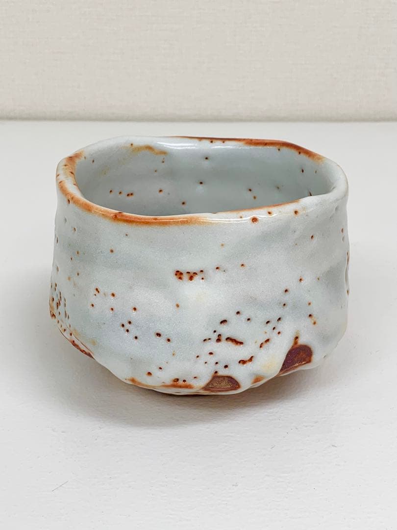 安東日出武　練込志野茶碗　最上位作　抹茶茶碗 茶道具