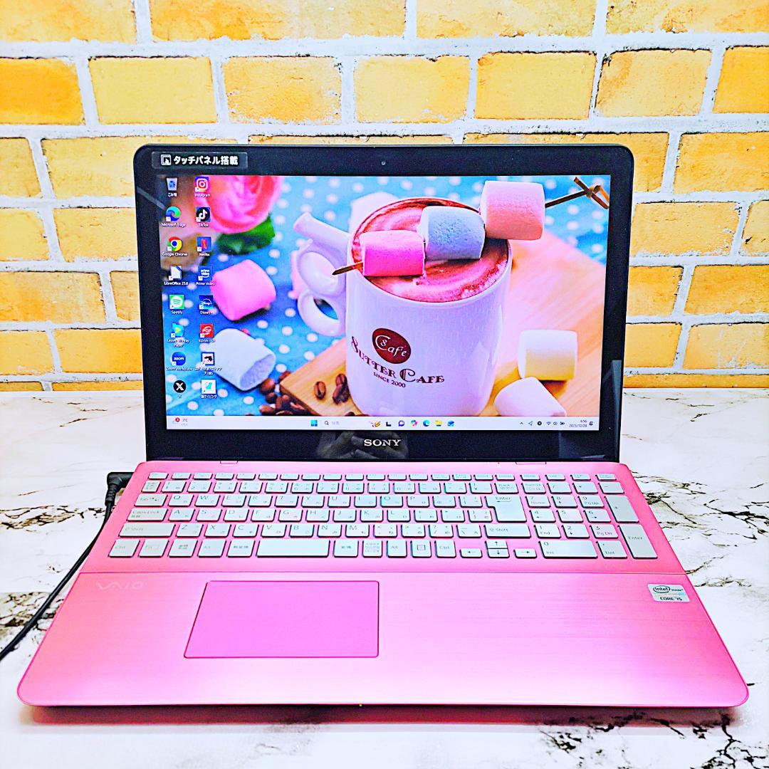 レアなピンク❣️タッチパネルノートパソコン❤️爆速SSD❤️メモリ8G・i5☘️