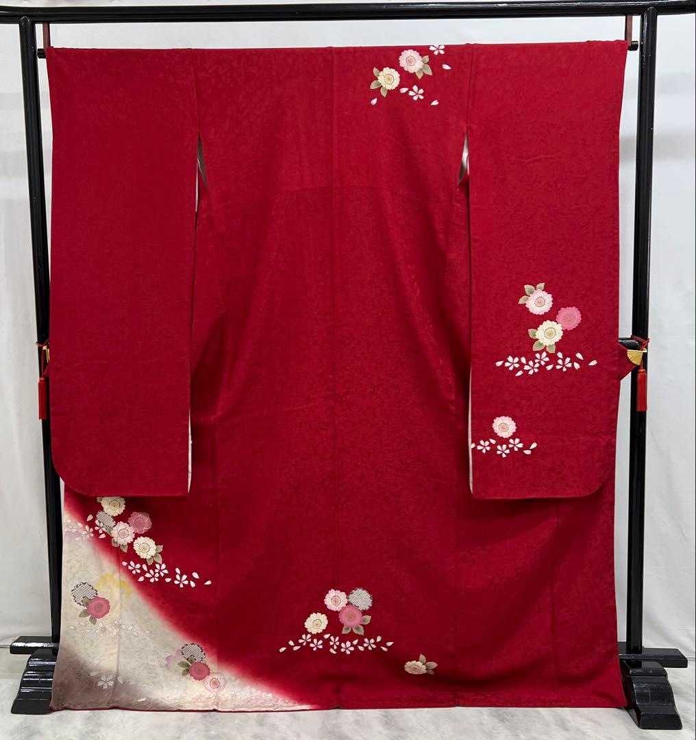 振り袖　フルセット　長襦袢付　成人式　振袖　金彩加工　セット　刺繍入り　573