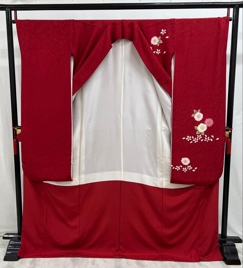 振り袖　フルセット　長襦袢付　成人式　振袖　金彩加工　セット　刺繍入り　573