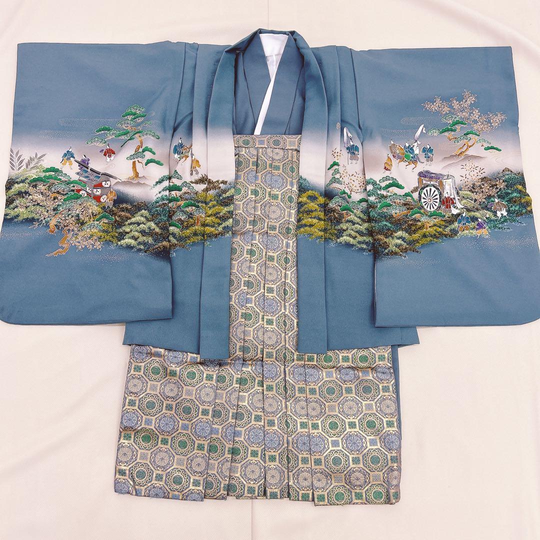 【keiko様】七五三5歳男の子　羽織袴セット　グレー