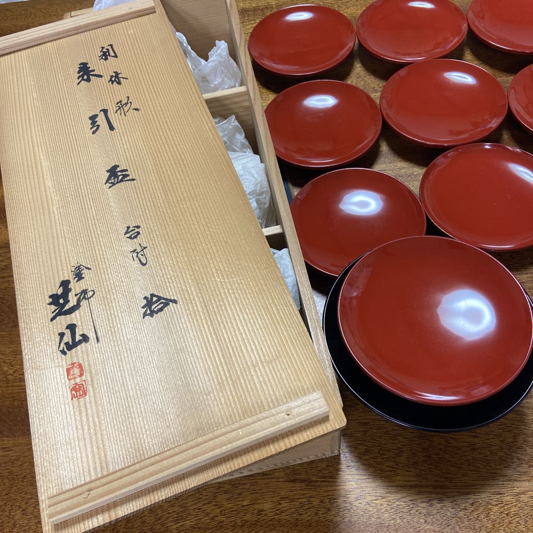 漆塗　杯セット