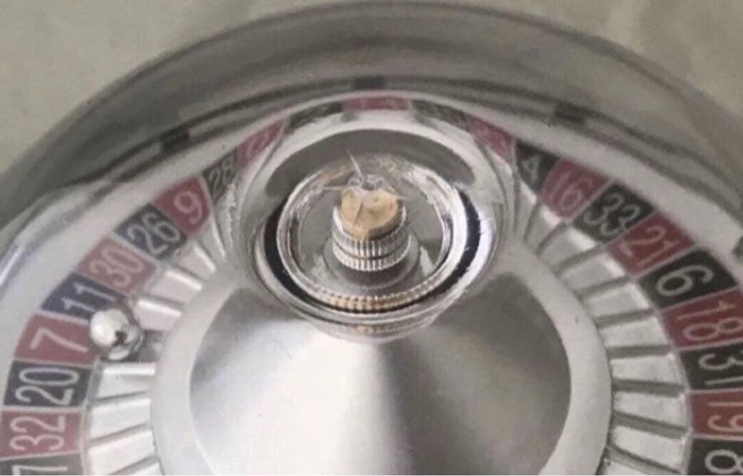 ルーレット式おみくじ器 青色ミニチュアではなく本物です 100円 おみくじ機