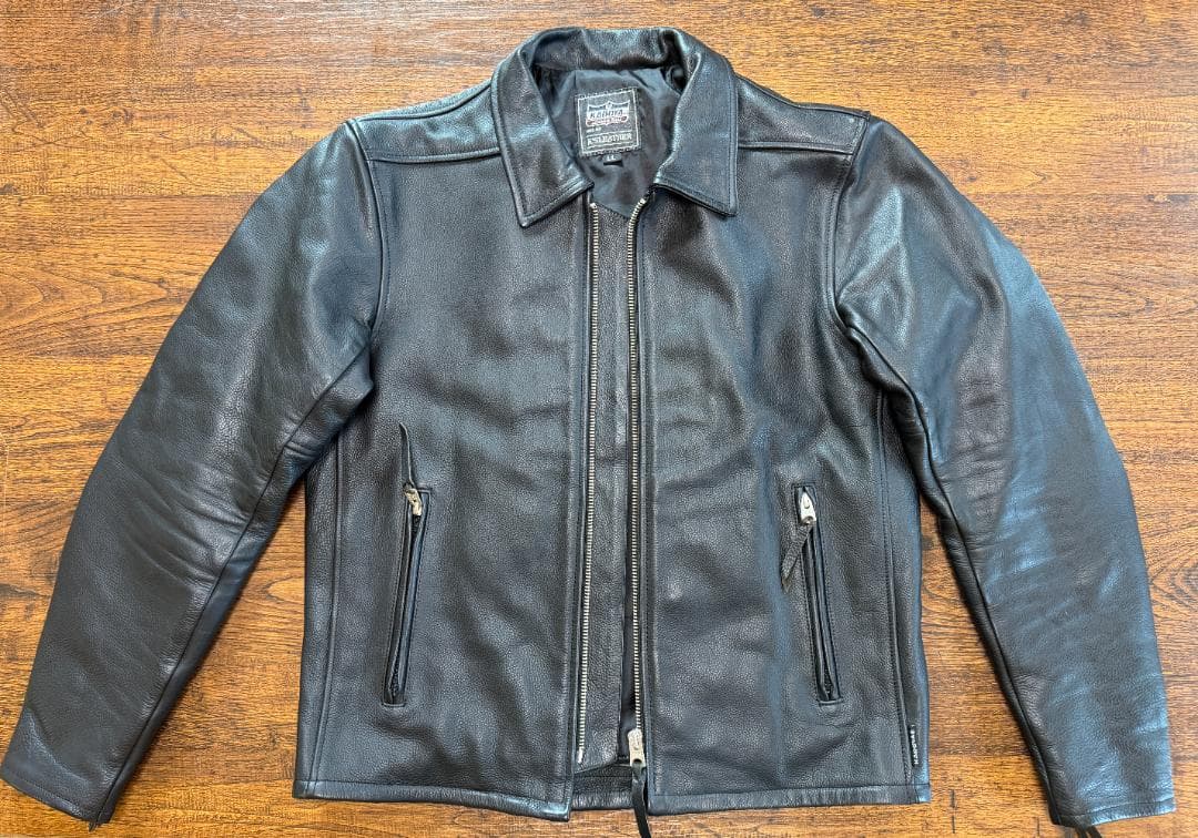 KADOYA シングルライダースジャケット 黒　ストリームライナー（現行モデル）