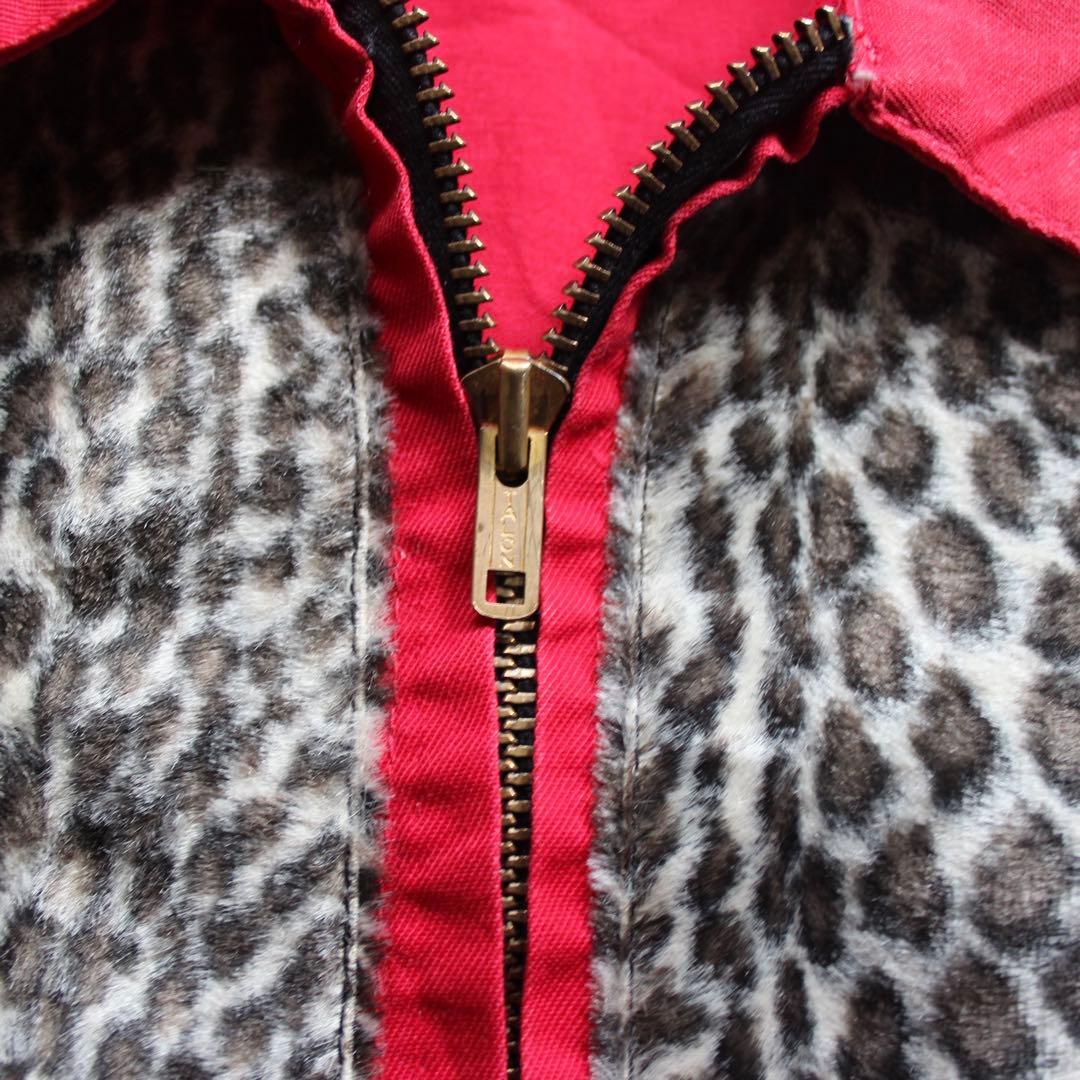 古着　50s 60s スウィングトップ　レオパード　アニマル切り替え　ロカビリー