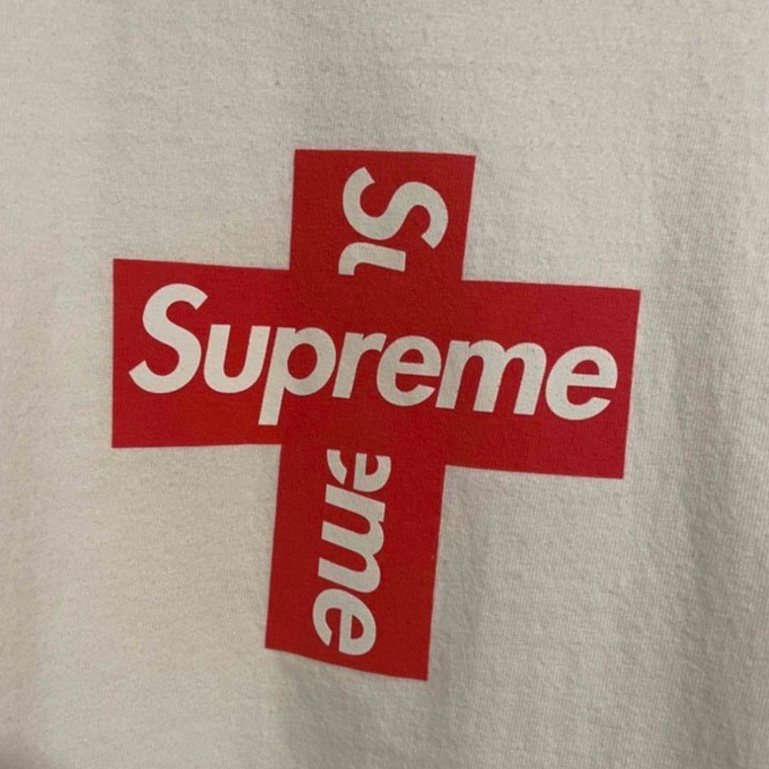 Supreme Cross Box Logo Tee White Lサイズ