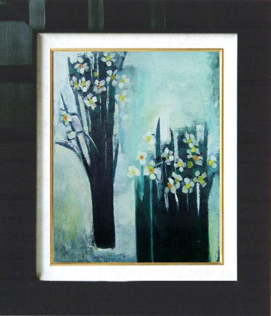 油絵 菅家令子 絵 絵画 インテリア　F6-182023　花