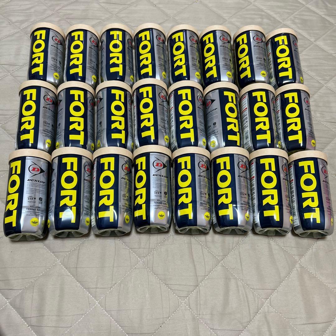 DUNLOP FORT イエローテニスボール 2個入り　✖️24個