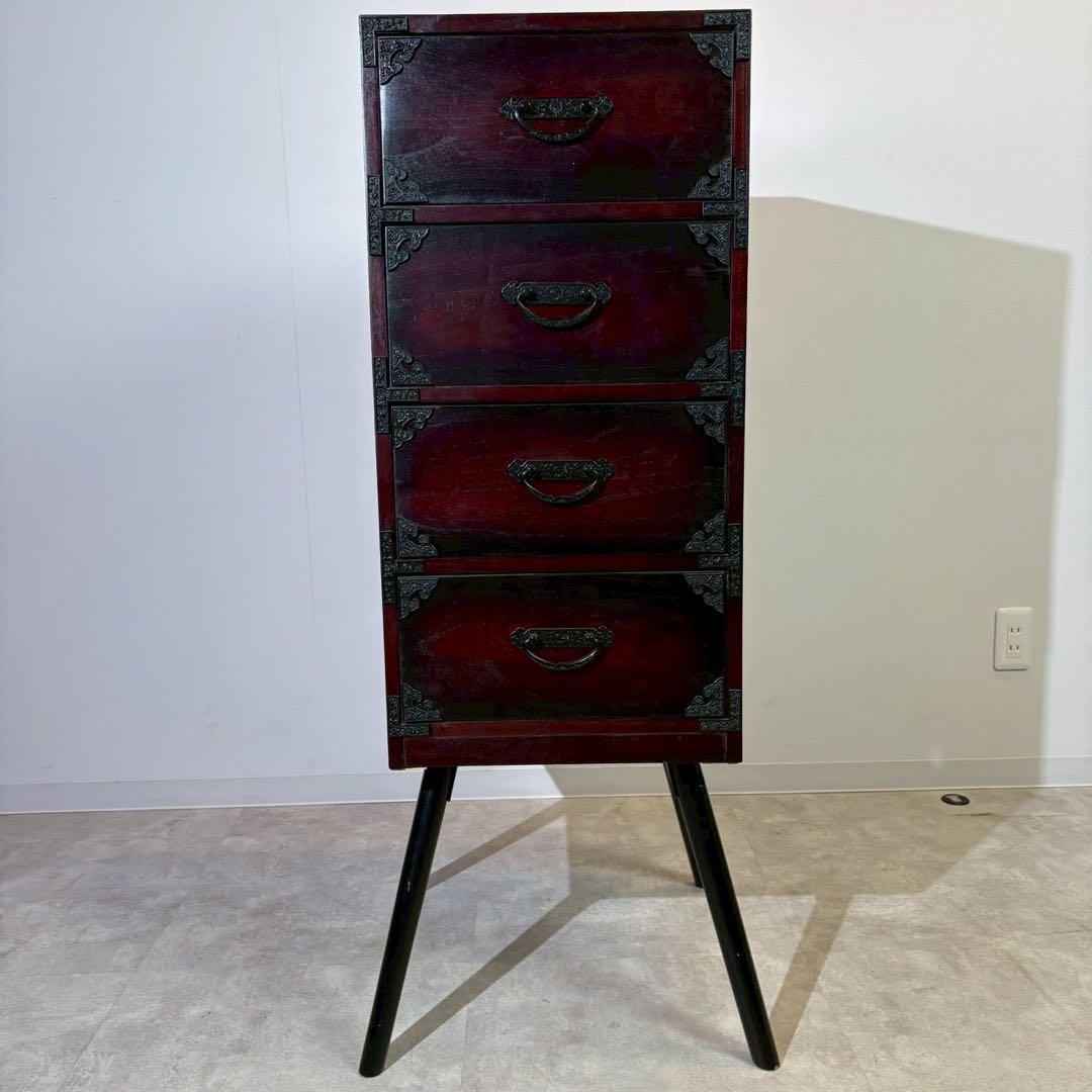 筑後民芸　民芸家具　リメイク家具　脚付棚　和家具　時代家具　和モダン