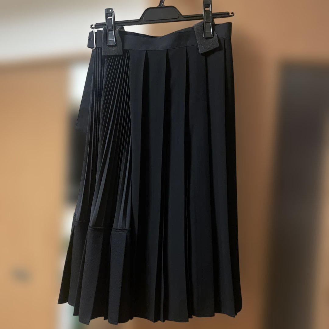 25SS JUNYA WATANABE ブラック プリーツスカート XS