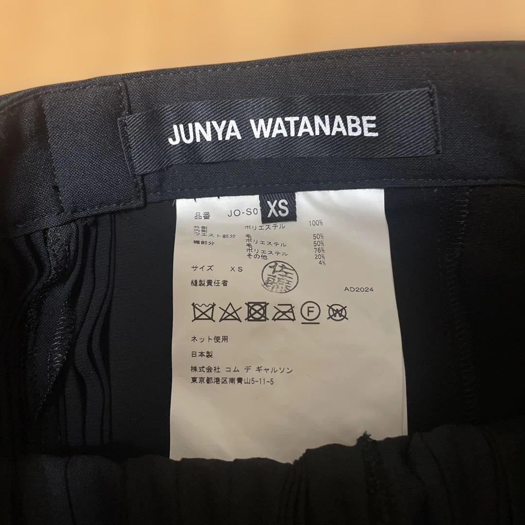 25SS JUNYA WATANABE ブラック プリーツスカート XS