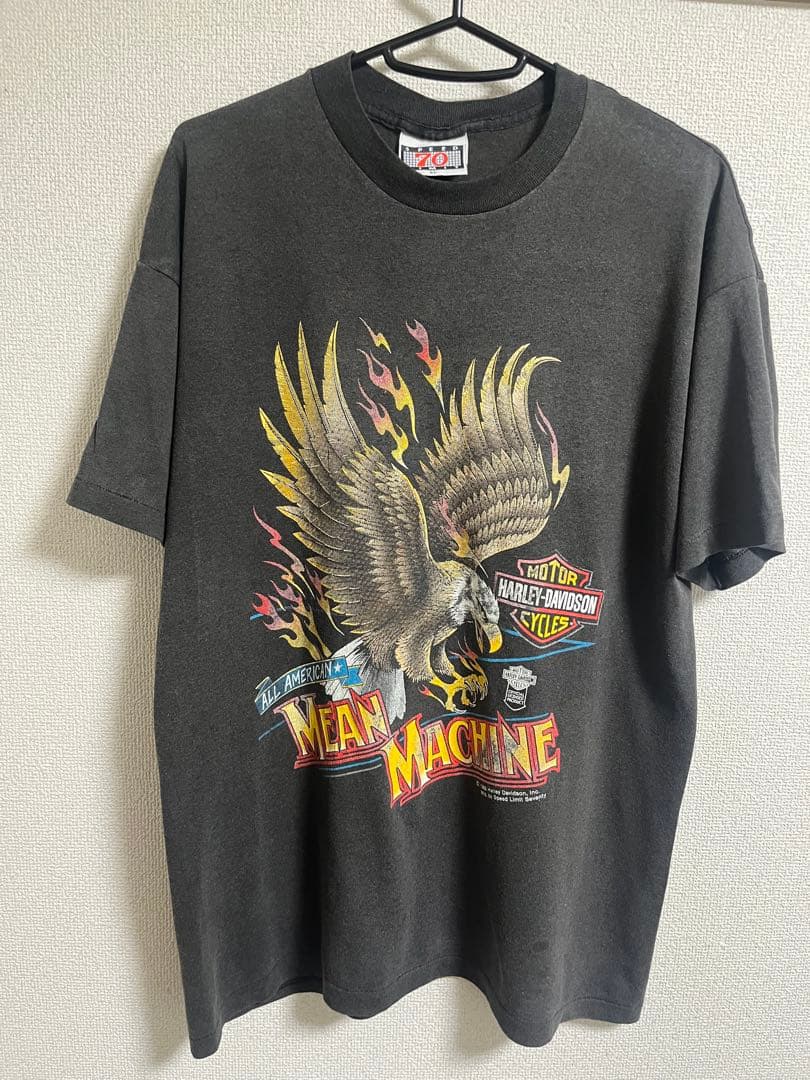 80s Harley-Davidson Mean Machine Tシャツ