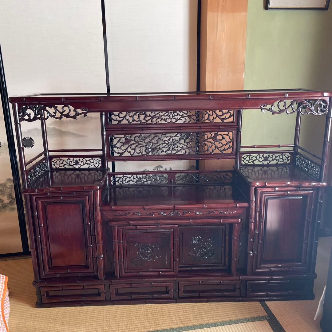 茶箪笥、引き出し付き飾り棚