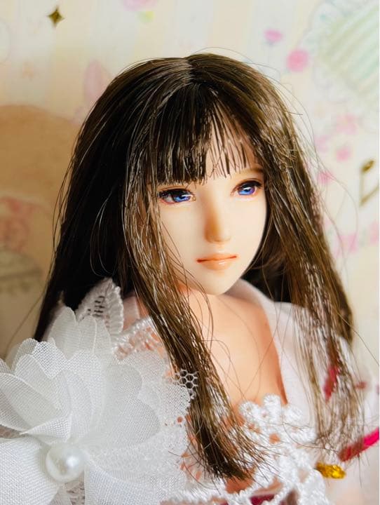 1/6 カスタム　ドール　ヘッド　綺麗な瞳の少女　ヘッドのみの出品です