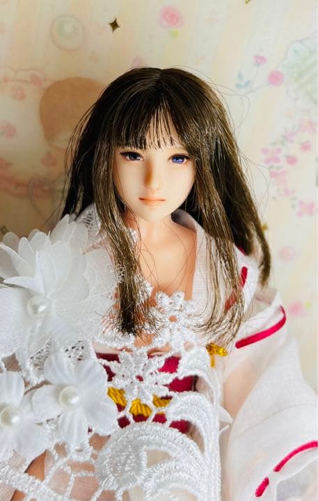 1/6 カスタム　ドール　ヘッド　綺麗な瞳の少女　ヘッドのみの出品です