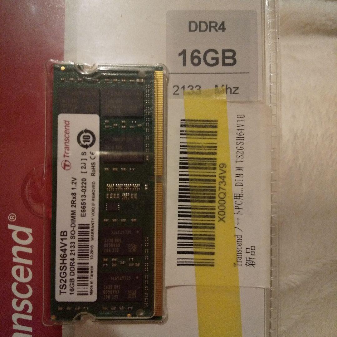 Transcend 16GB DDR4 メモリ TS2SH64V1B