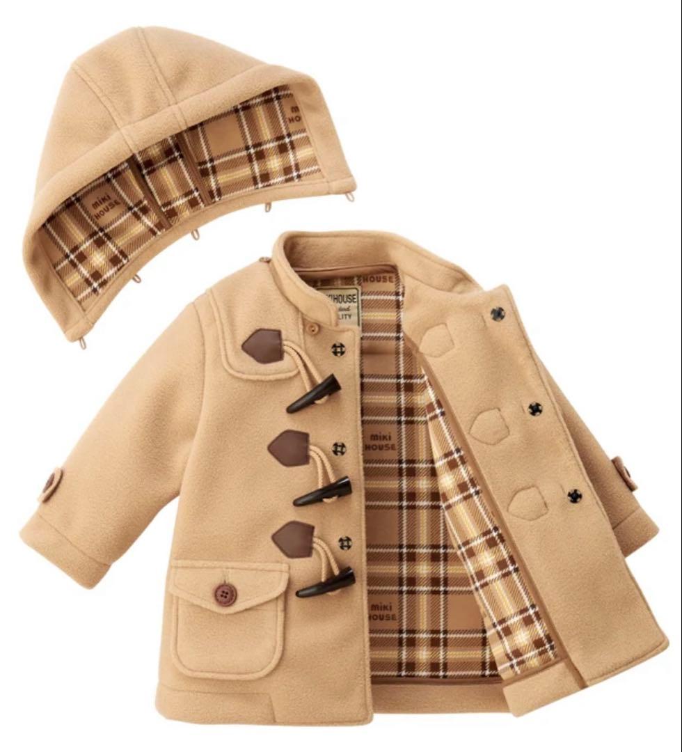 N*O様 【ミキハウス】新品未使用　フリース　ダッフルコート 120