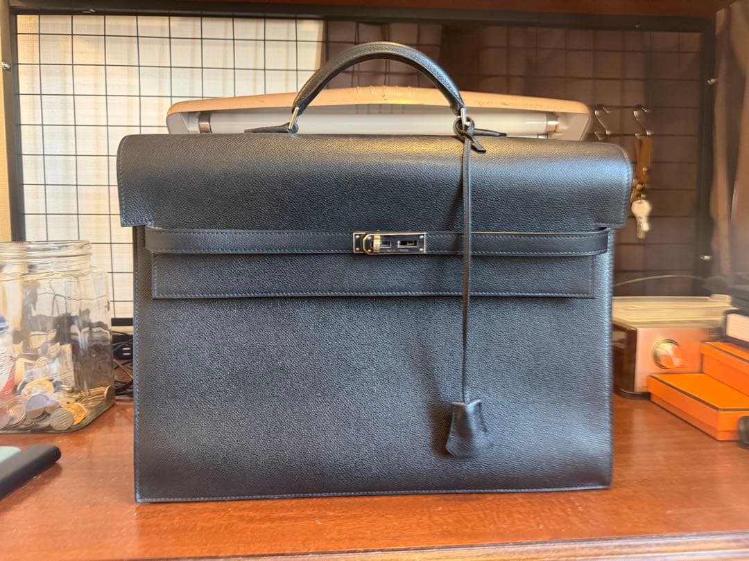 ド*ン様 さ*し様 美品　エルメス　ケリーデペッシュ　38 ノアール　黒　シルバ