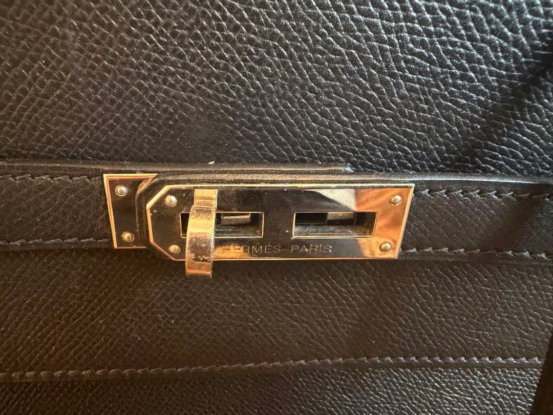 ド*ン様 さ*し様 美品　エルメス　ケリーデペッシュ　38 ノアール　黒　シルバ